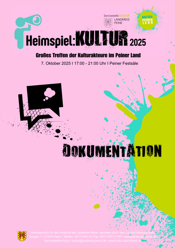 Dokukmentation Heimspiel Kultur Deckblatt