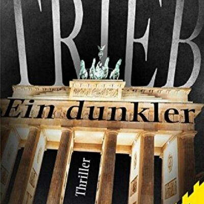 Dieser Buchdeckel zeigt das Brandenburger Tor in Berlin auf schwarzem Untergrund. Der Titel "Ein dunkler Trieb" ist darauf geschrieben.