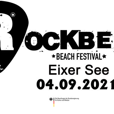 Das Logo des Rockbeet Beach Festival am 04.09.2021 am Eixer See.