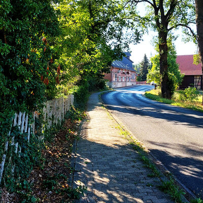 Die Ortseinfahrt von Neubrück Altdorf.