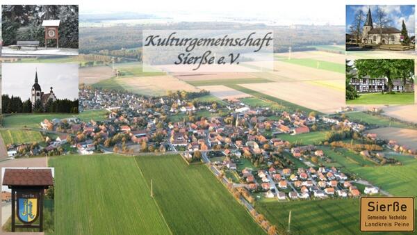 Luftaufnahme der Ortschaft Sierße
